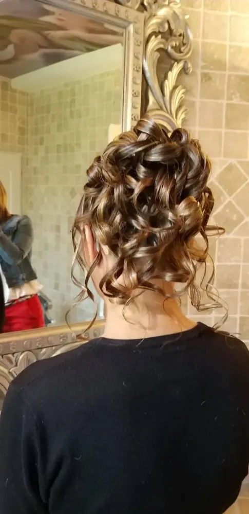 Coiffure mariage boucle