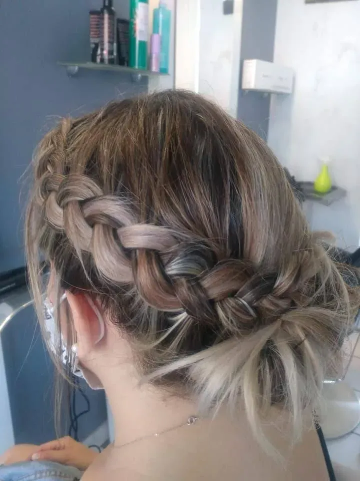 coiffure tresses et chignon